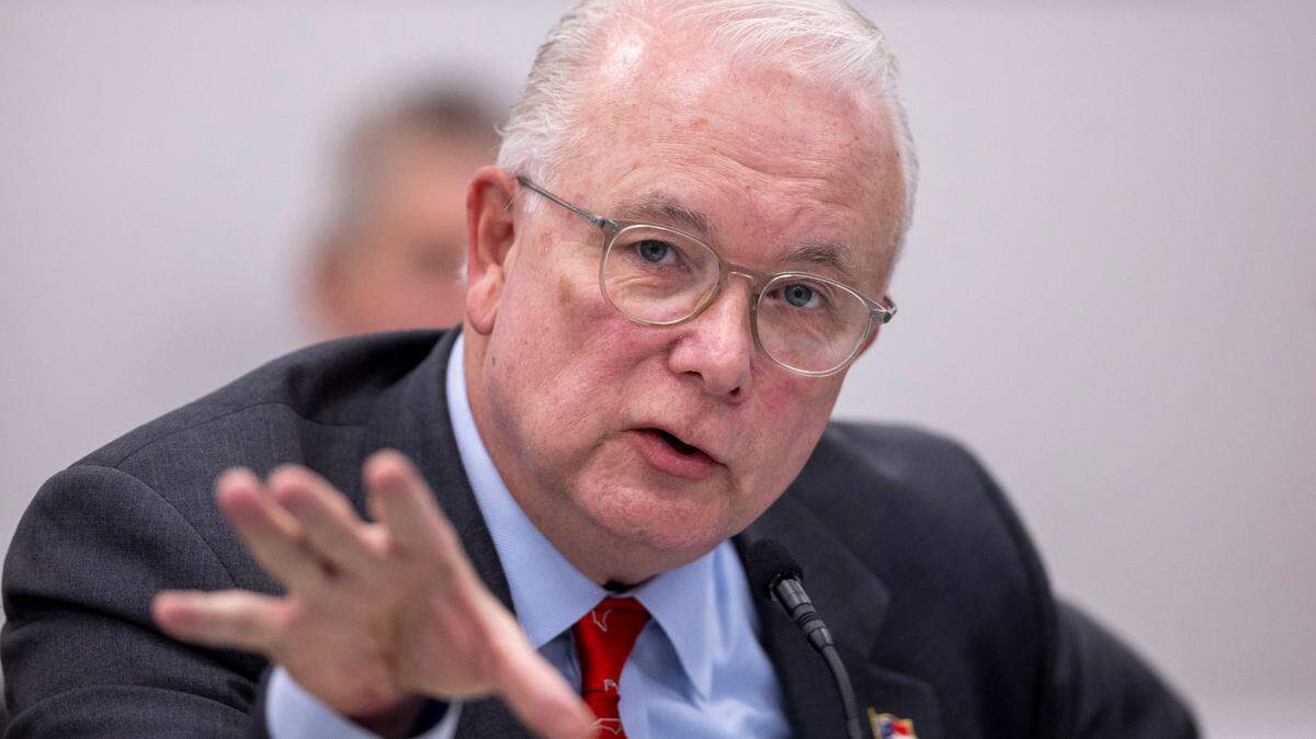 North Carolina Auditor Dave Boliek gives a report from his department during the Council of State meeting on Tuesday, February, 4, 2025 in Raleigh, N.C.