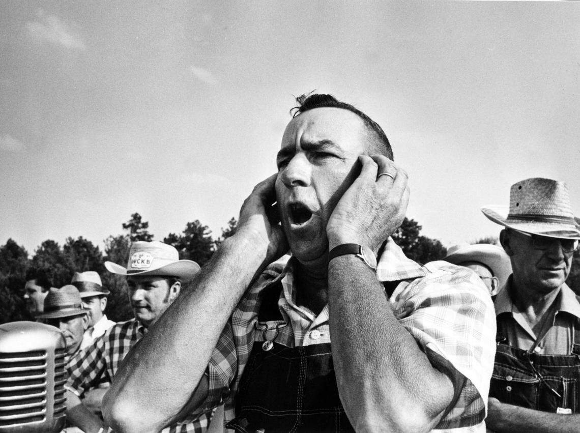 O.B. Jackson participates in the 1970 National Hollerin’ Contest in Spivey’s Corner.