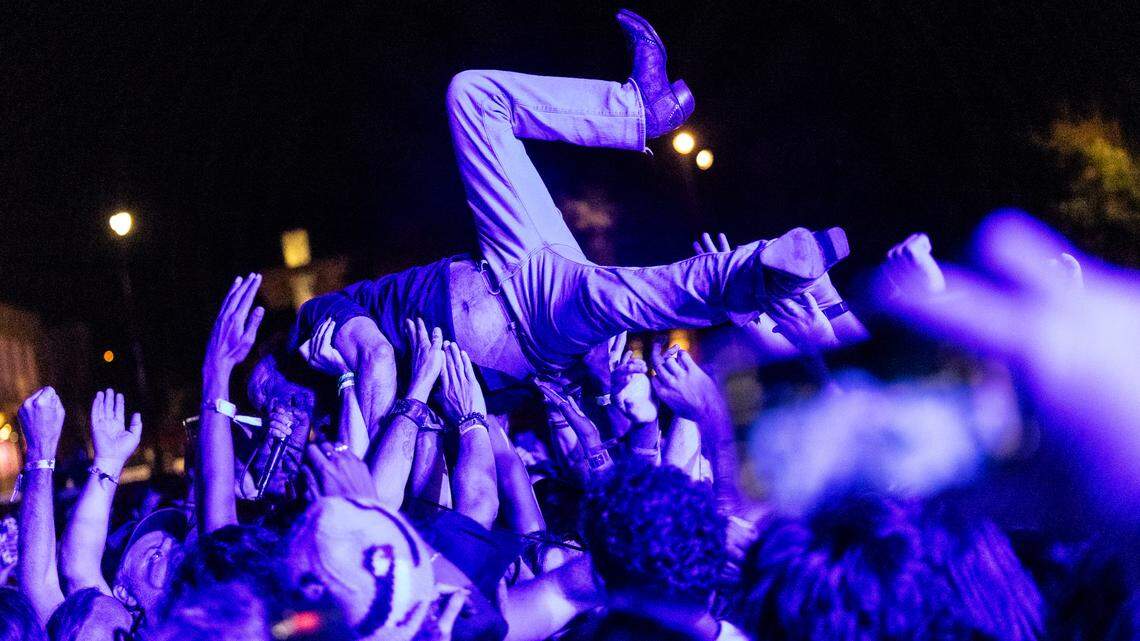 Jesus Lizard performs at at Moore Square in Raleigh during the Hopscotch Music Festival on Saturday, Sept. 7, 2024.
