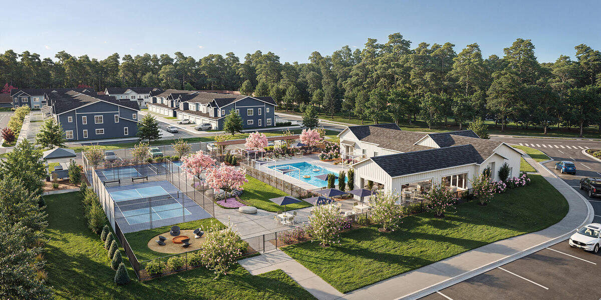 A rendering of 201-townhome subdivision called Oaks at Wendell.