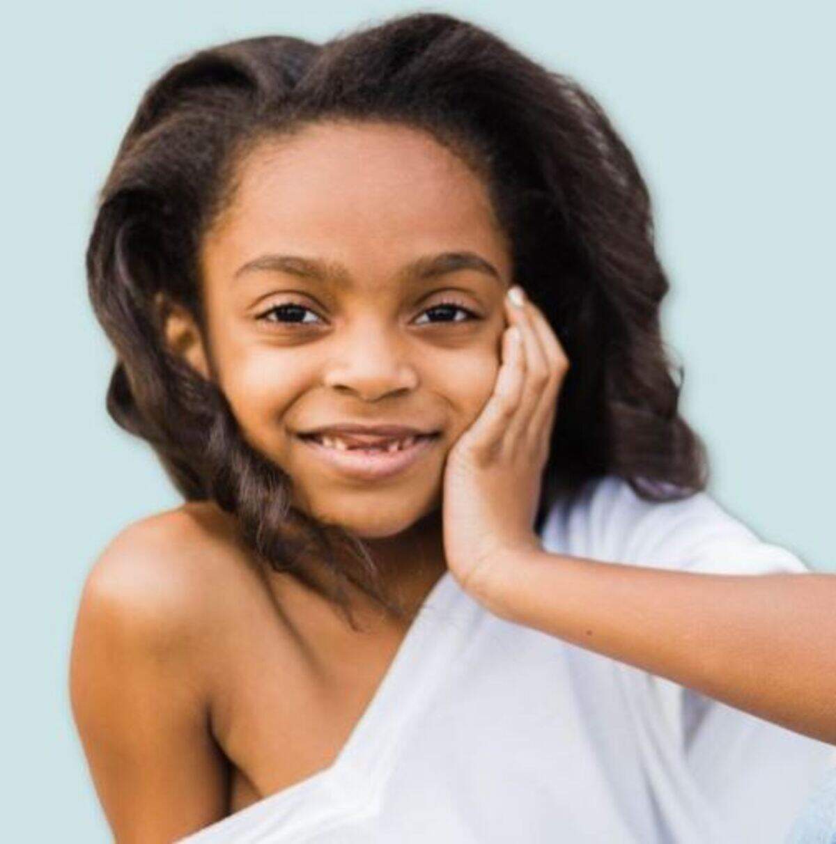 Avery Robinson, 6, dressed as Michelle Obama.