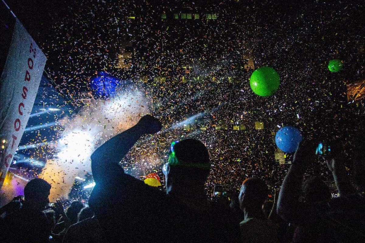 The Flaming Lips perform at City Plaza in Raleigh Thursday, September 6, 2018 during the annual Hopscotch Music Festival. Hopscotch was one of several festivals canceled in downtown Raleigh due to the COVID-19 pandemic.