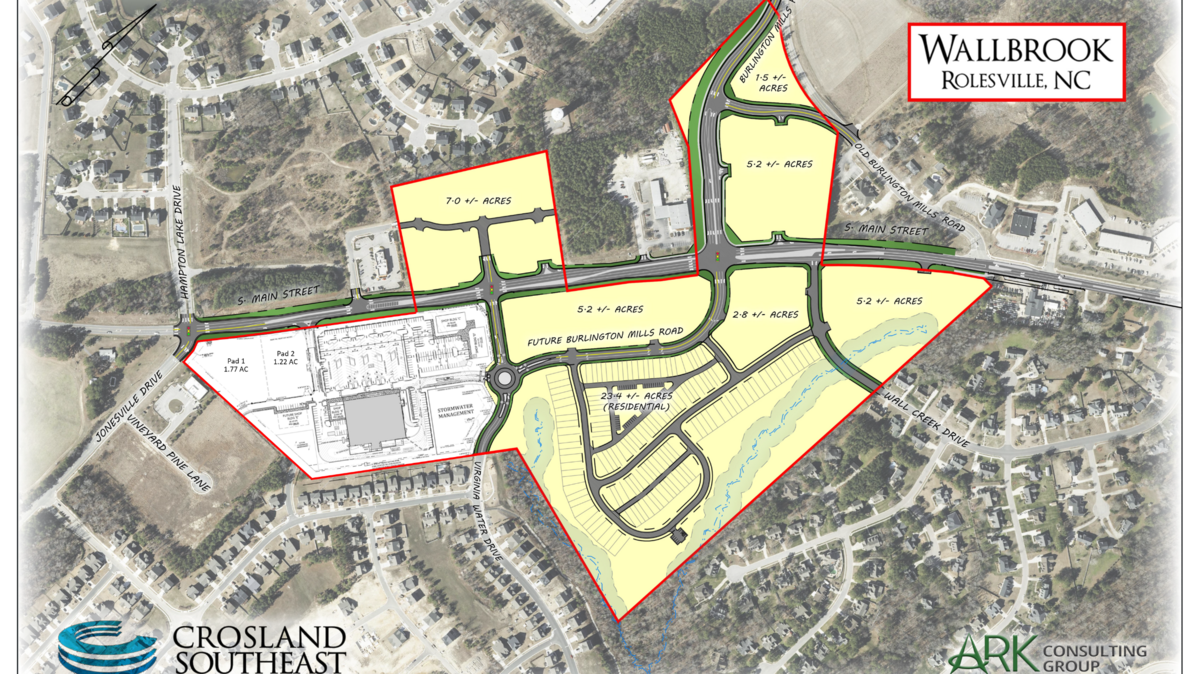 Rolesville will get a major overhaul in coming years. Publix will serve as anchor tenant in a new 78-acre development on Main Street.