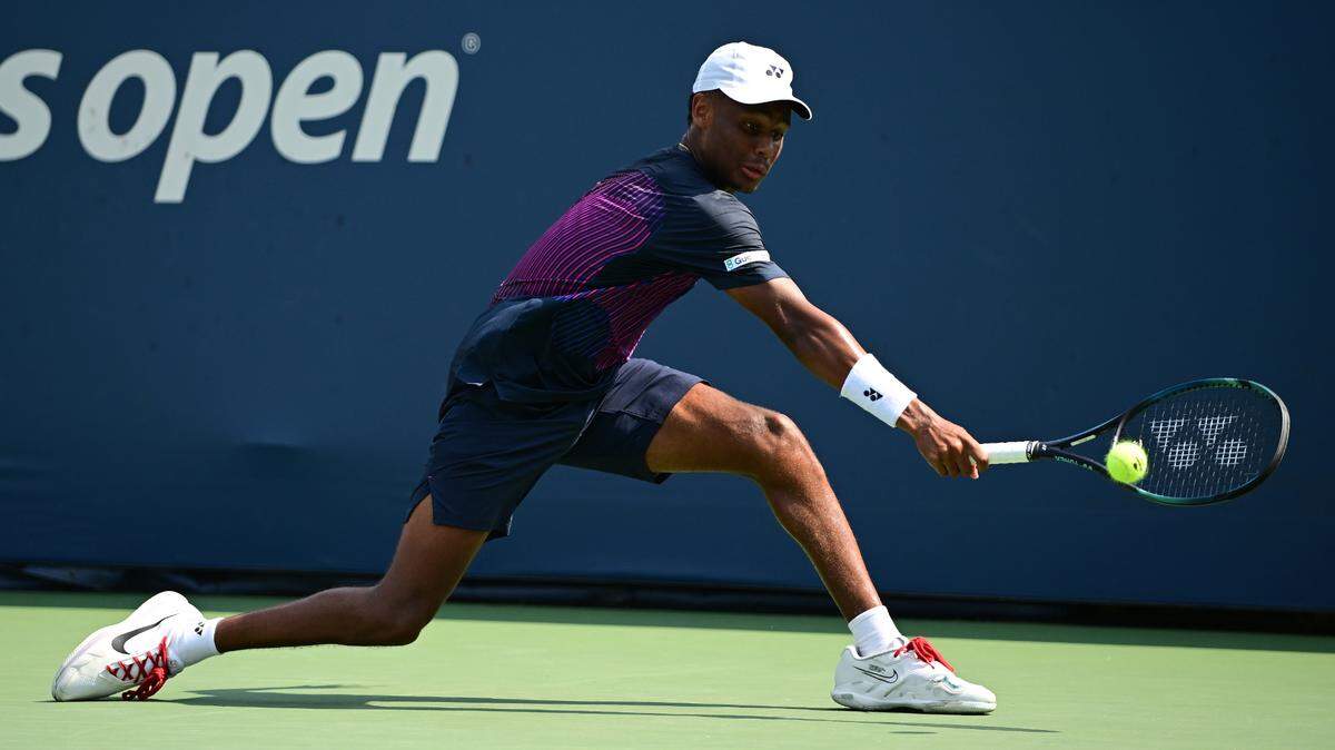 Matthew Forbes in action during a men’s singles match at the 2024 US Open on Tuesday, Aug. 27, 2024 in Flushing, New York.