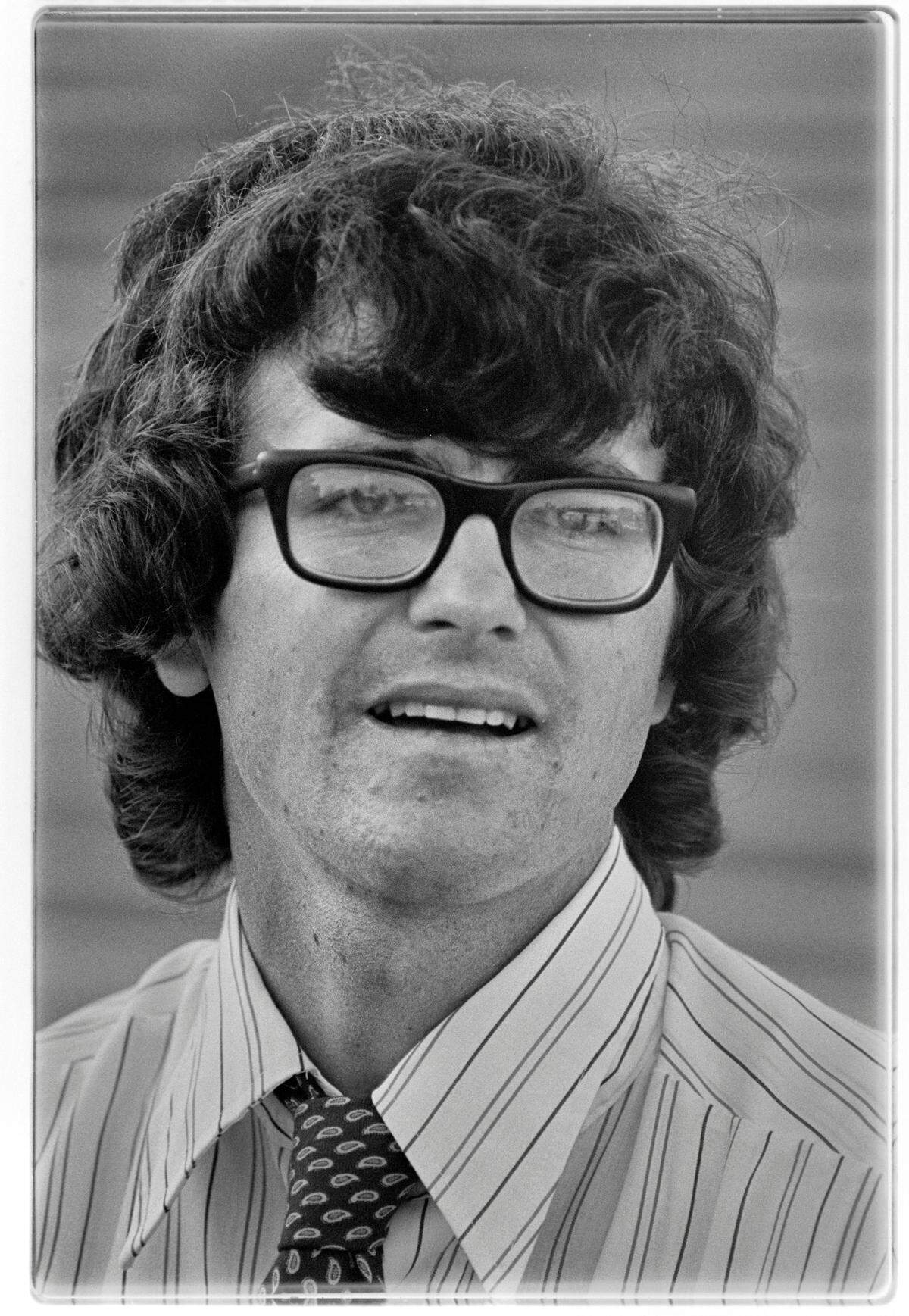Anson Dorrance, coach of the UNC women’s soccer team on the sidelines in 1980.