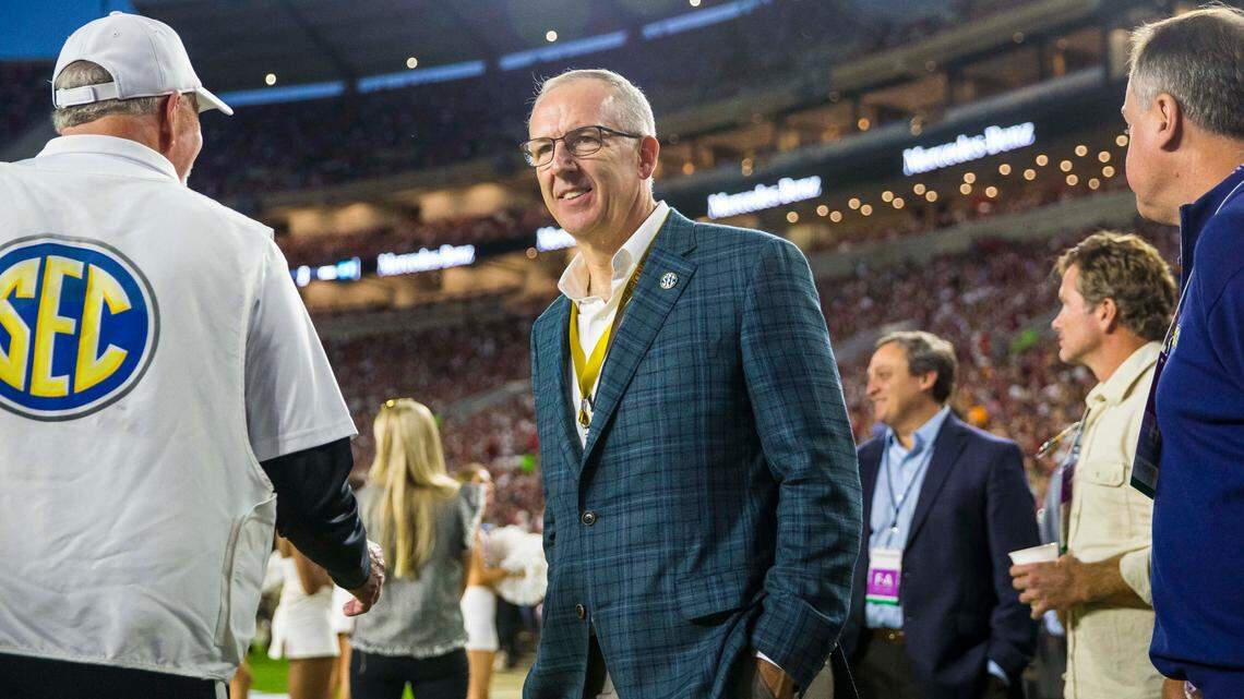 SEC’s Greg Sankey stiff-arms expansion talk, but could Big 12 add FSU, Clemson?