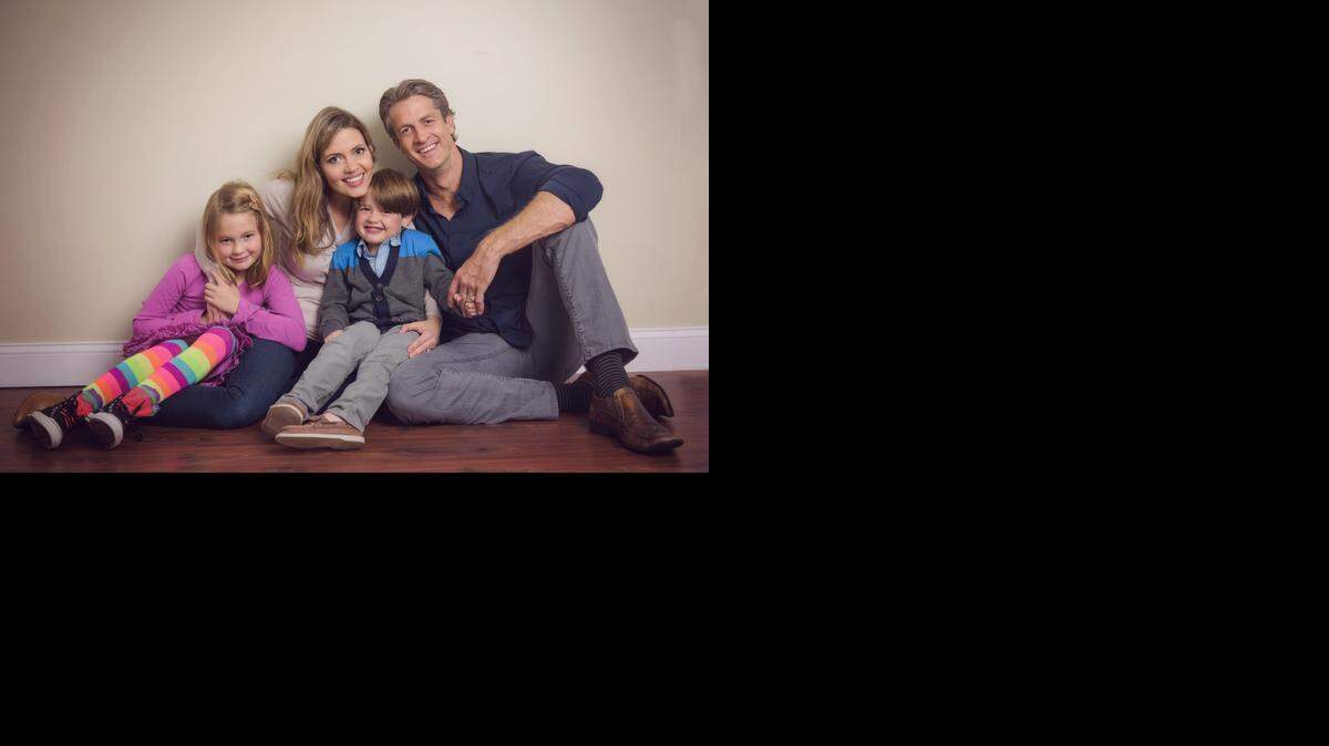 Kim and Penn Holderness, with their children Lola, 7, and Penn Charles, 4. “We aren’t going to be the Kardashians,” Penn says.