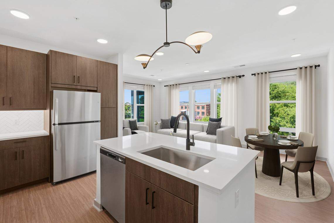 Inside a model apartment in Durham’s Wye Junction.