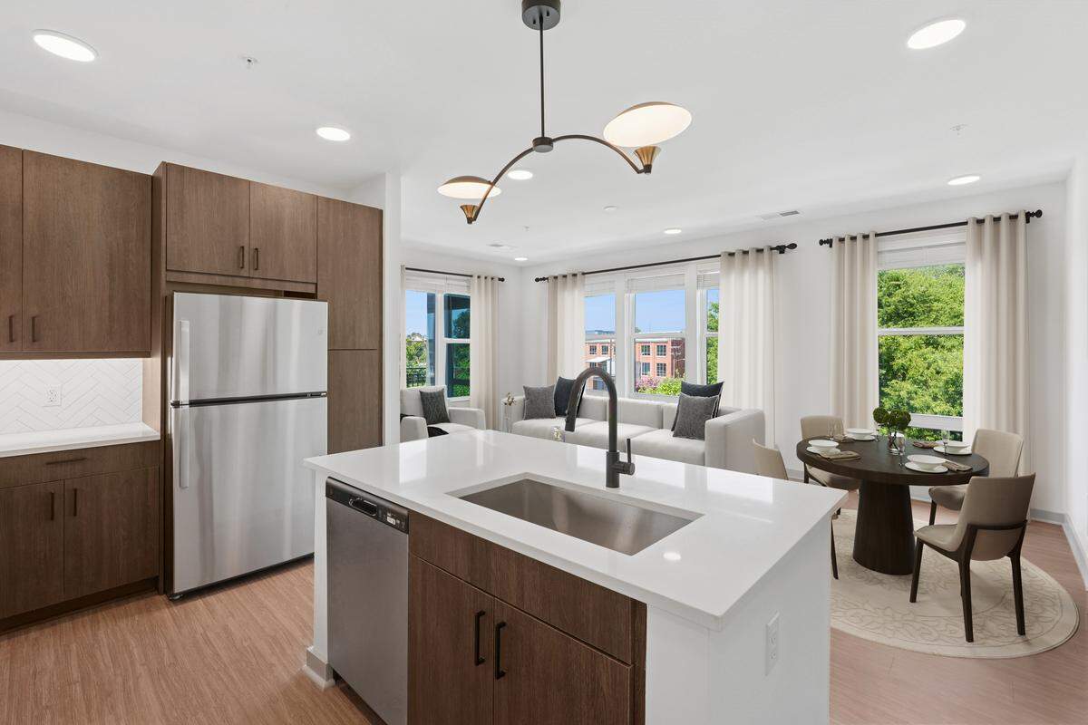 Inside a model apartment in Durham’s Wye Junction.