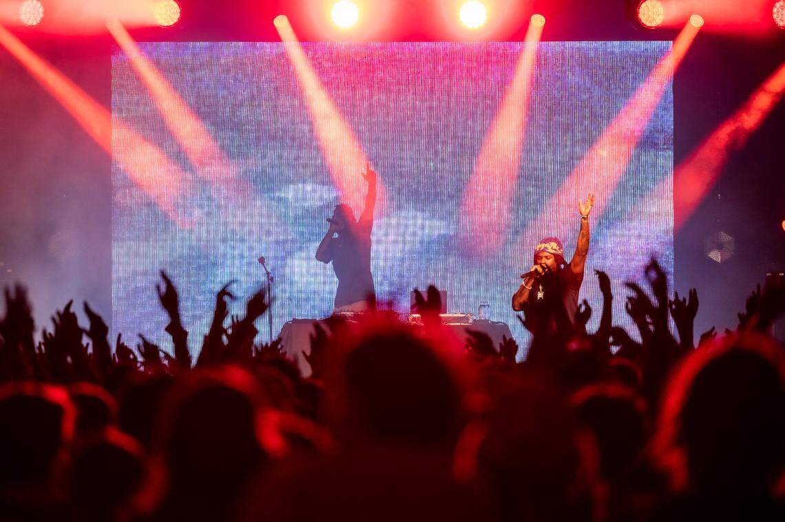 Denzel Curry performs Day 2 of the Hopscotch Music Festival Friday, Sept. 8 2023 at City Plaza in Raleigh.