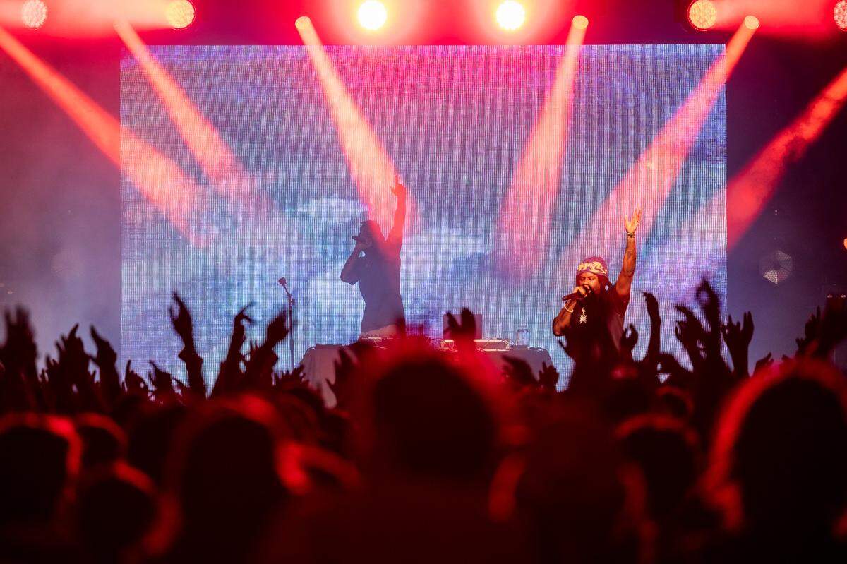 Denzel Curry performs Day 2 of the Hopscotch Music Festival Friday, Sept. 8 2023 at City Plaza in Raleigh.
