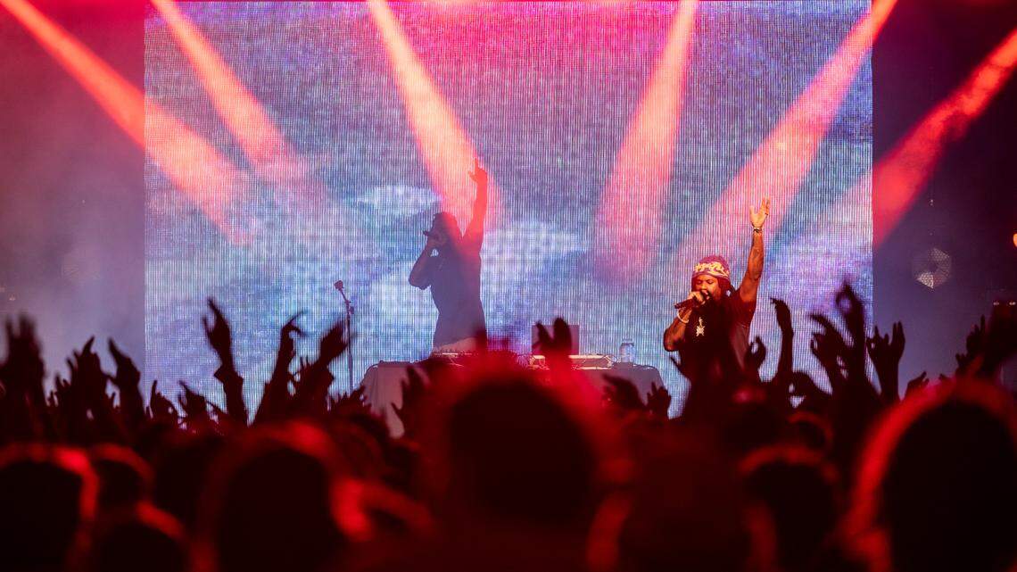 Denzel Curry performs Day 2 of the Hopscotch Music Festival Friday, Sept. 8 2023 at City Plaza in Raleigh.