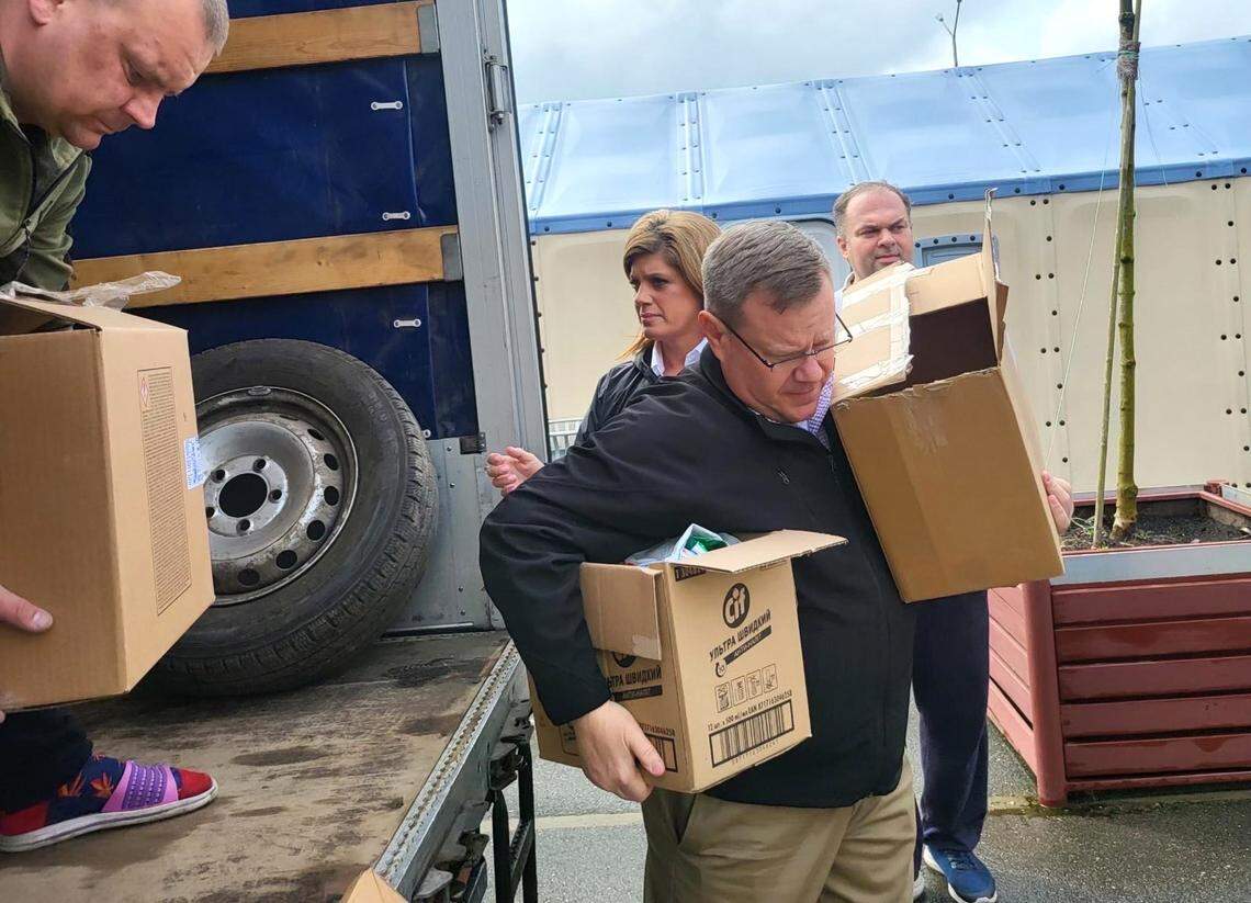 House Speaker Tim Moore spent his break from the legislature visiting Kiev, Ukraine.