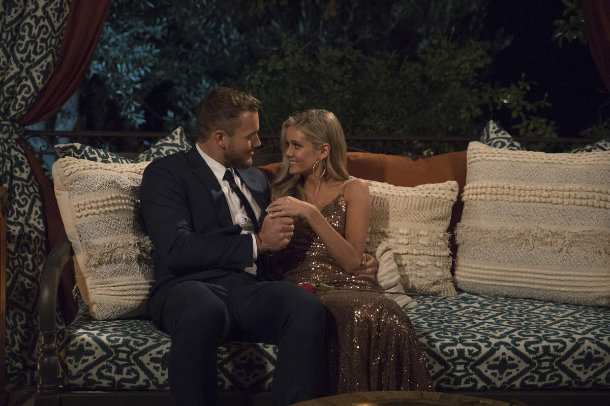 Colton and Hannah G. in the Season 23 premiere of “The Bachelor” on ABC.