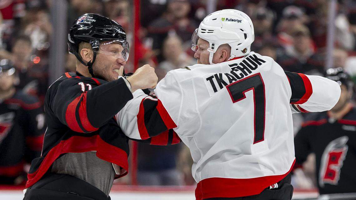 Hurricanes take fight to Senators in physical Game 1 win to open NHL playoffs