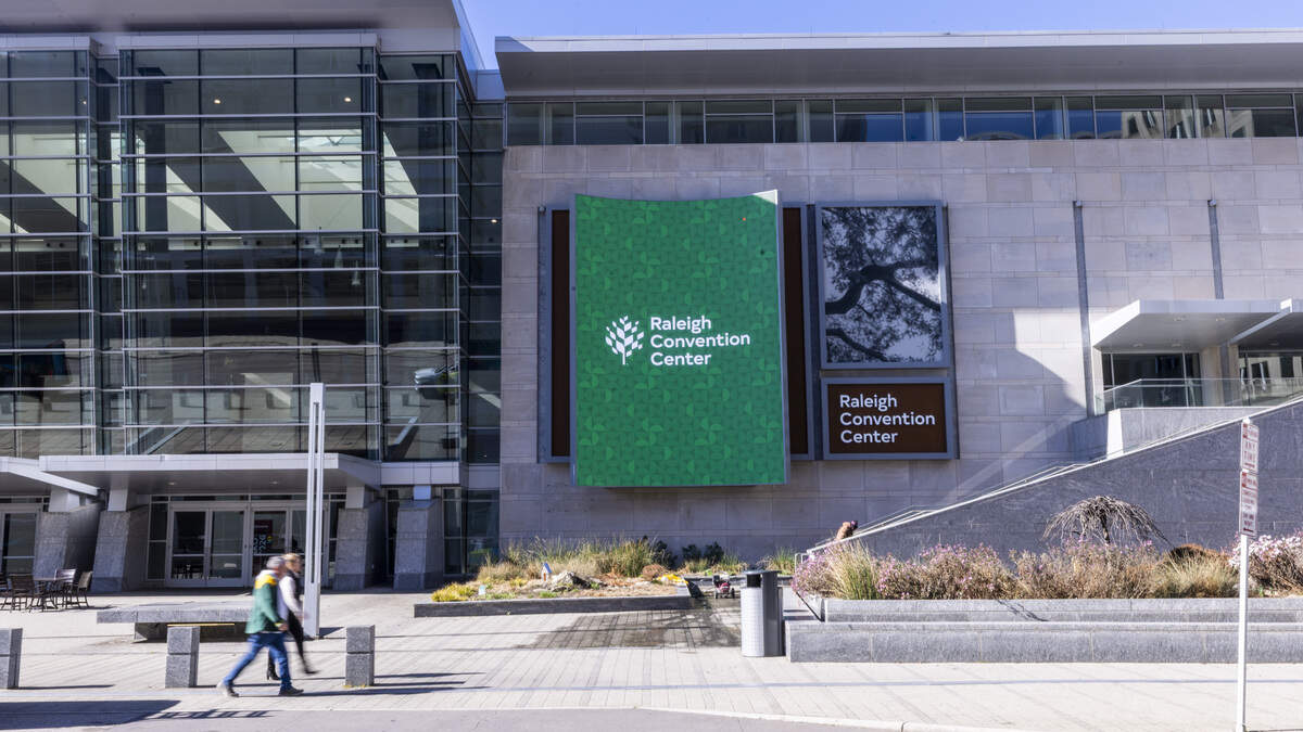 The Raleigh Convention Center, pictured Jan. 12, 2026, will soon be known as the Atlantic Union Bank Convention Center after the city of Raleigh sold naming rights.