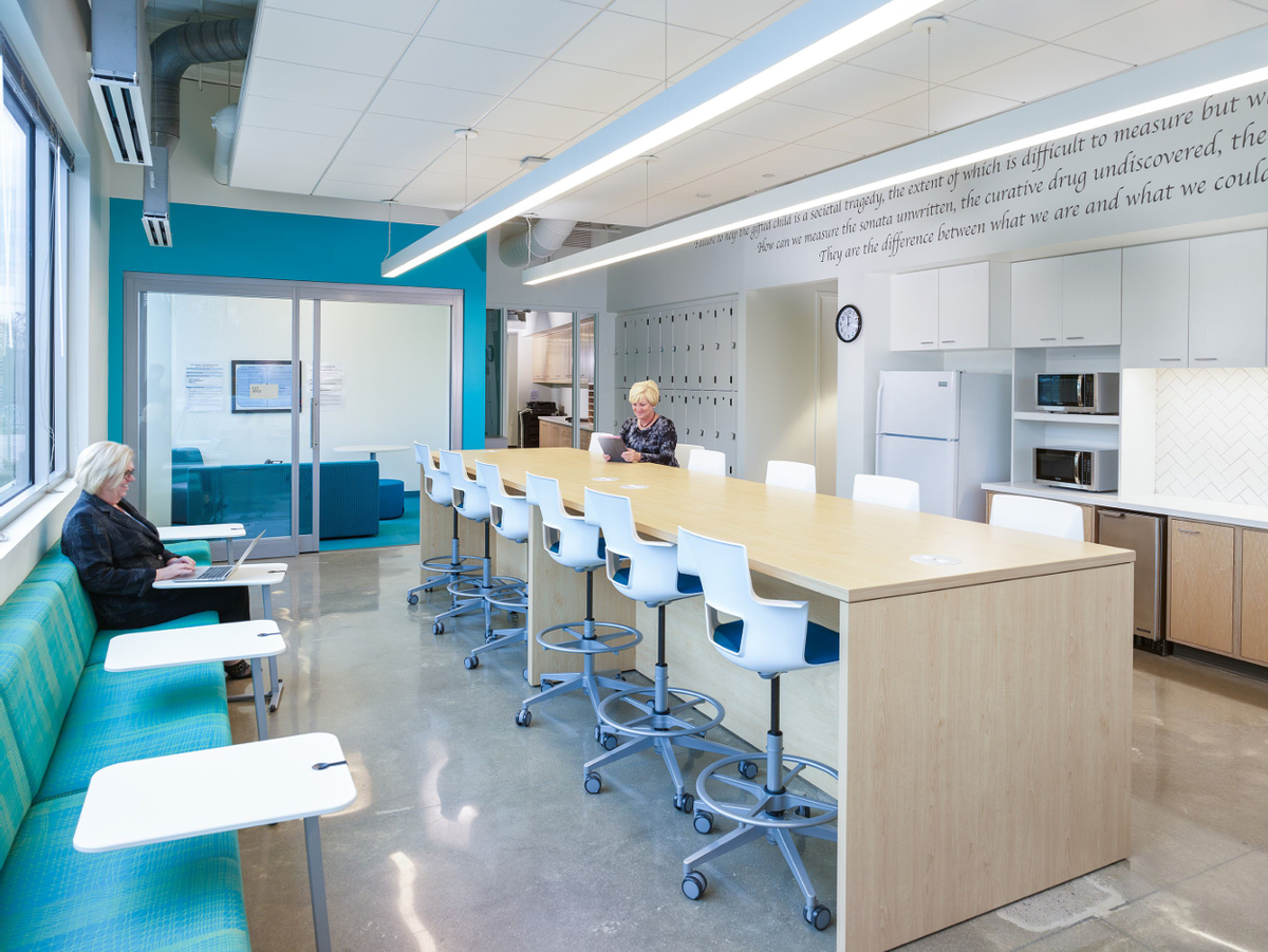 Teachers will have access to planning rooms on each floor.
