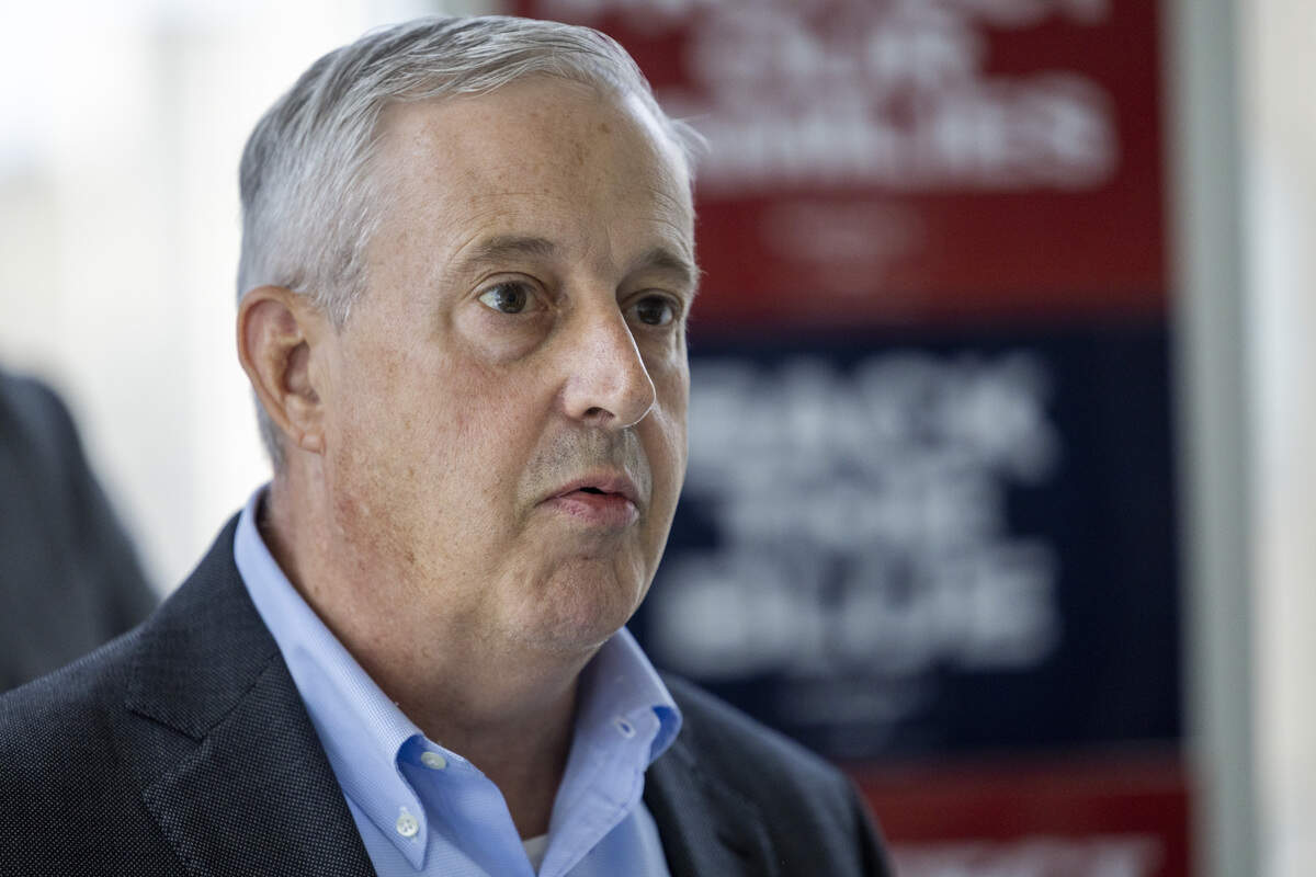 Republican U.S. Senate candidate Michael Whatley speaks during a news conference formally announcing the endorsement he received from the North Carolina Police Benevolent Association on Thursday, July 9, 2026, at his campaign headquarters in Raleigh.