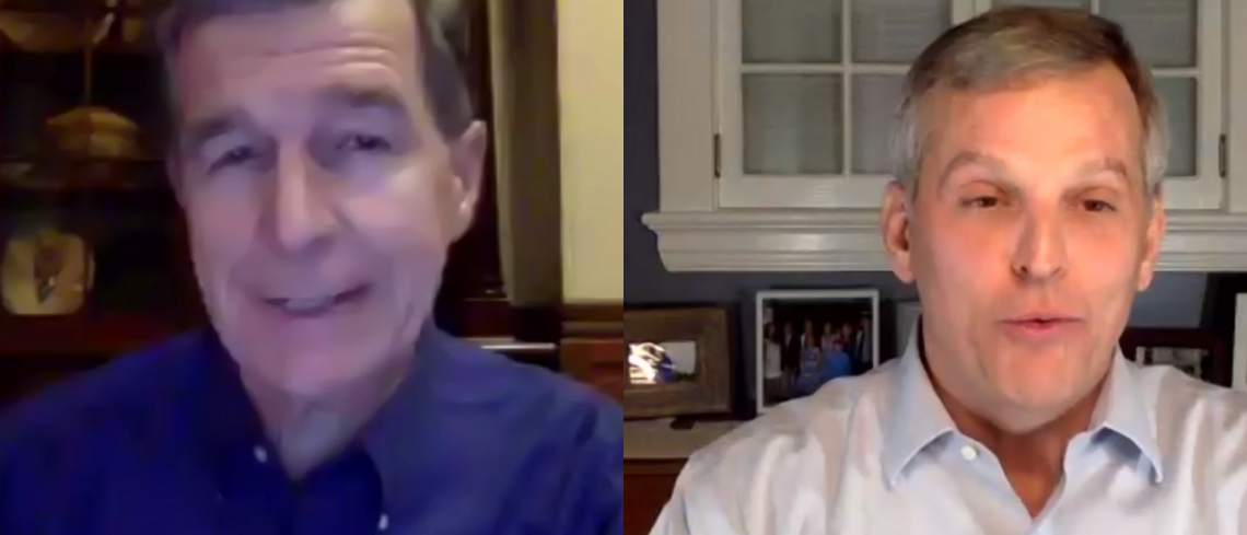 North Carolina Governor Roy Cooper and Attorney General Josh Stein spoke to the North Carolina Council of Latino Organizations in an online meeting August 13.