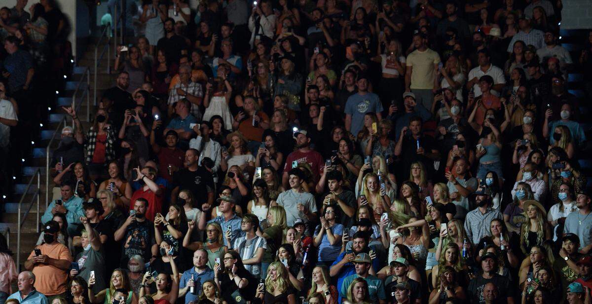 Luke Combs plays his first show of two nights in Raleigh, N.C. on his “What You See Is What You Get Tour” Friday, Sept. 10, 2021. Ashley McBryde and Drew Parker opened for Combs at Raleigh’s PNC Arena.