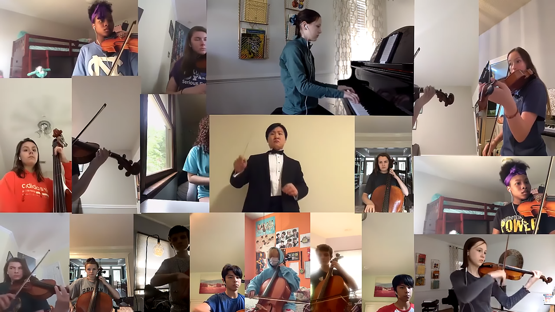 NC high school orchestra gets back together — virtually — and the spring concert goes on