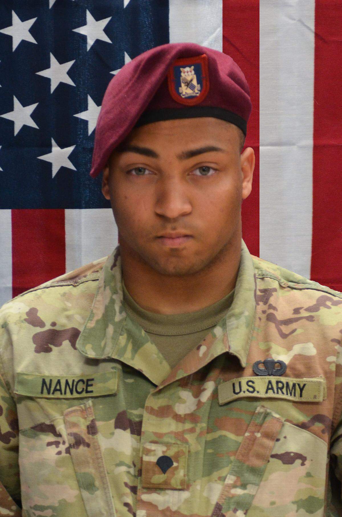Spc. Michael Nance of Chicago, Ill. was one of two 82nd Airborne Division Paratroopers killed July 29 in Kandahar Province, Afghanistan.