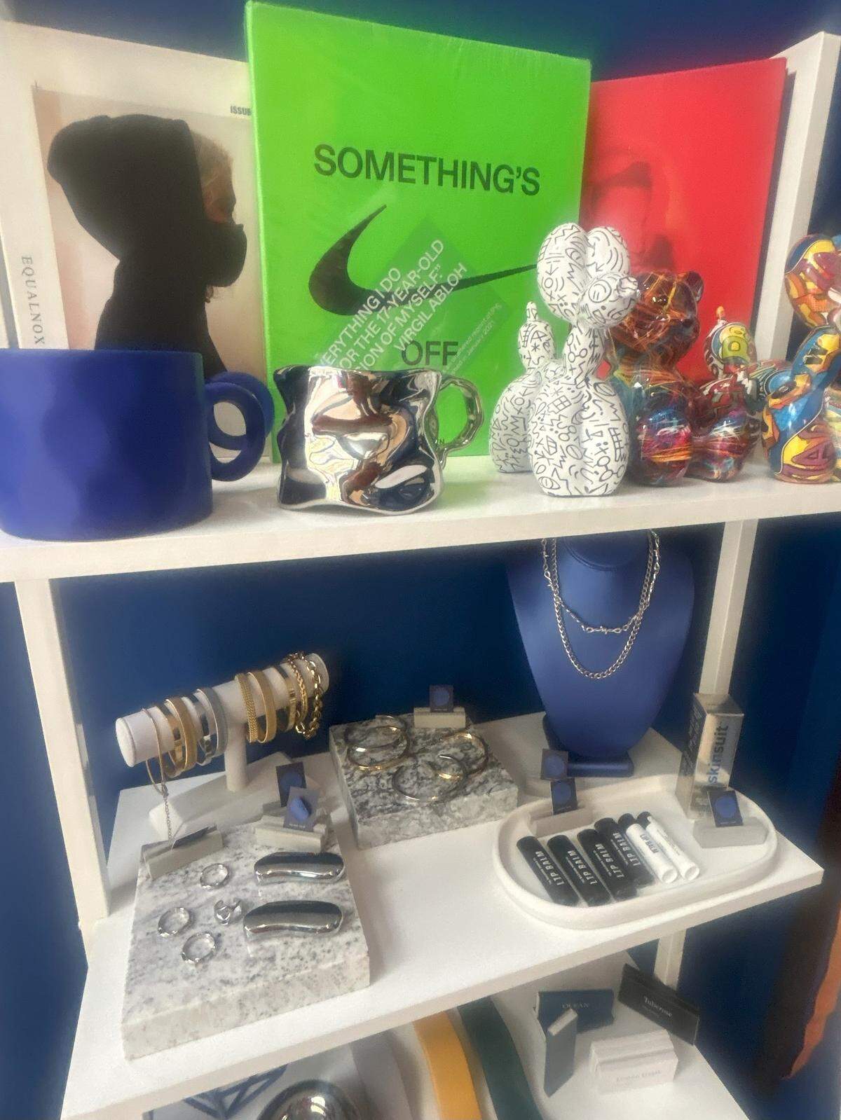 Inside the Fayetteville Street pop-up Maison Neue, shoppers will find items such as books, cups and jewelry.