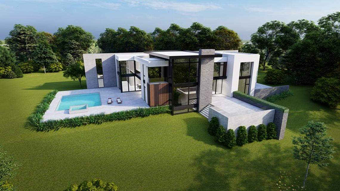 Nestled on 100 acres of forested land is a newly built 17,000-square-foot Modernist mansion in North Raleigh, known as the “Holton House” at 1756 Holton Forest Trail.