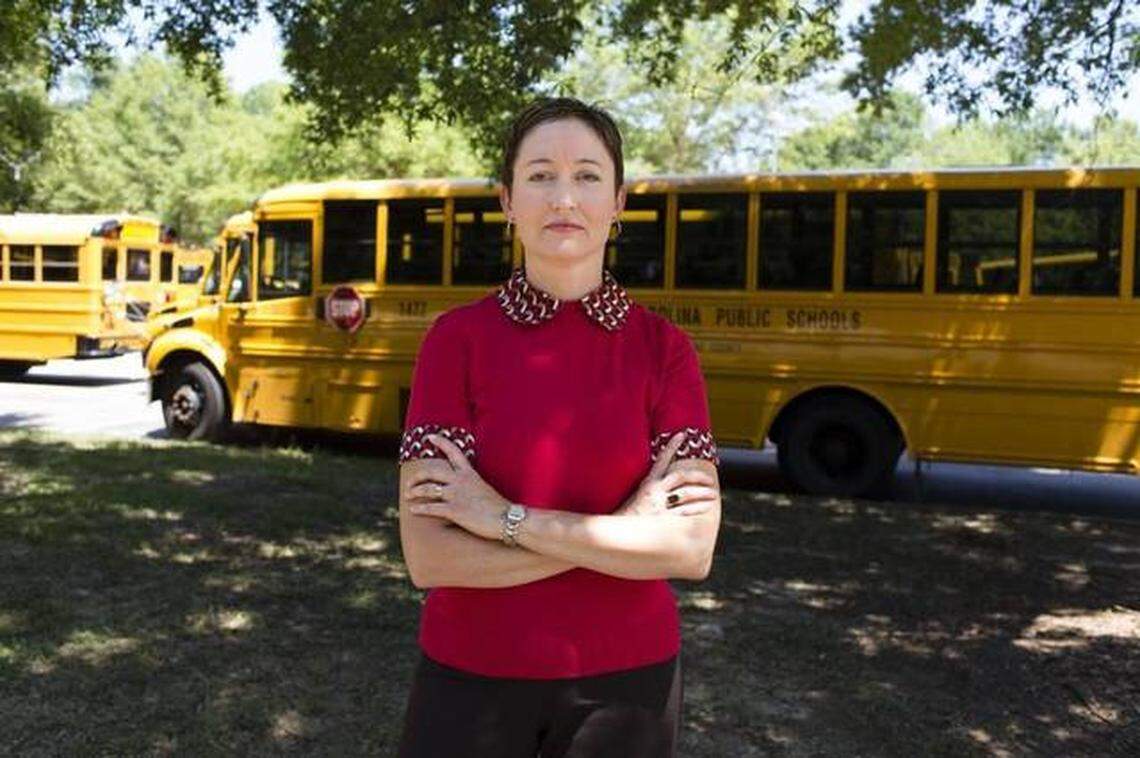 Angie Scioli, a teacher at Leesville Road High School in Raleigh, emerged as a leading voice in the 2018 teacher mobilization.