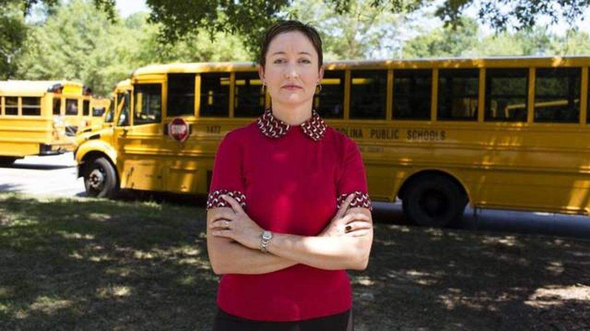 Angie Scioli, a teacher at Leesville Road High School in Raleigh, was the subject of a new documentary, “Teacher of the Year,” which premiered March 2, 2017.