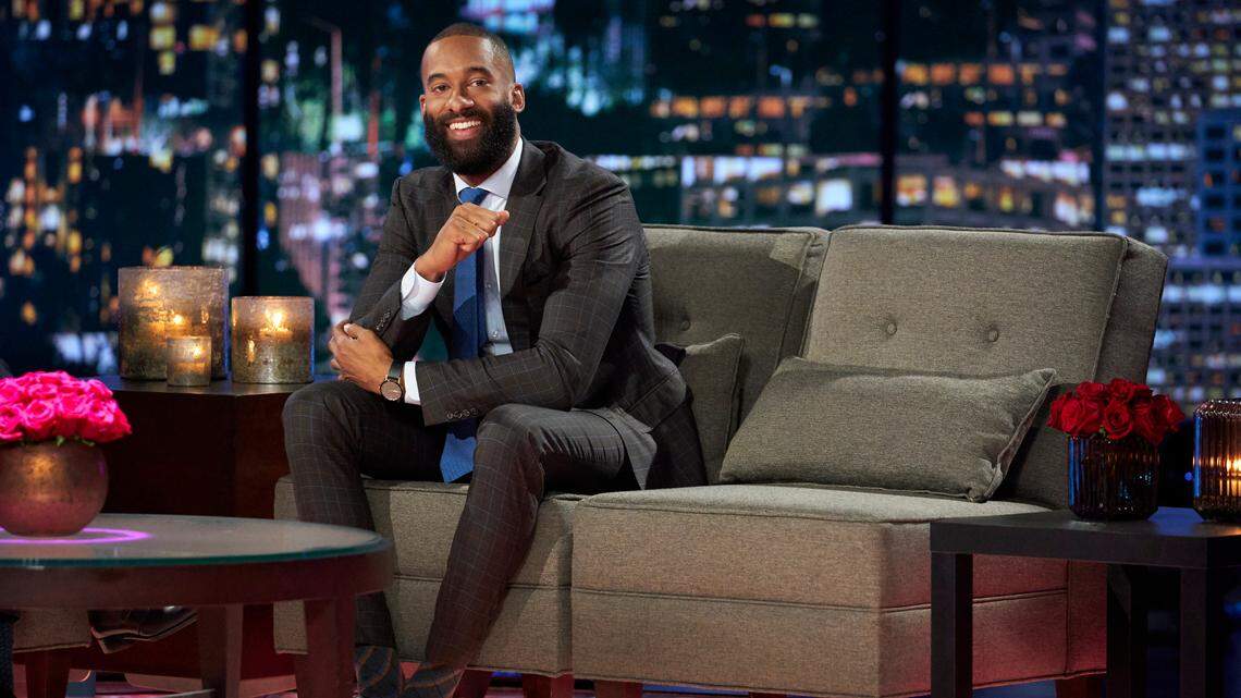 Raleigh native Matt James during a pre-taped “Bachelor: Women Tell All” special airing March 1, 2021, on ABC.