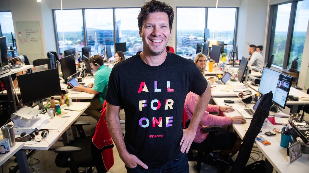 Todd Olson is the CEO of Pendo. Here he is pictured in 2018. 