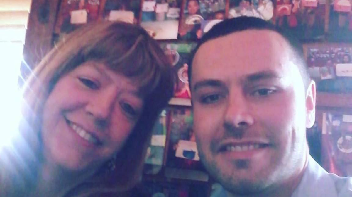 This provided photo shows Sean Riordan and his sister Tracie Riordan.