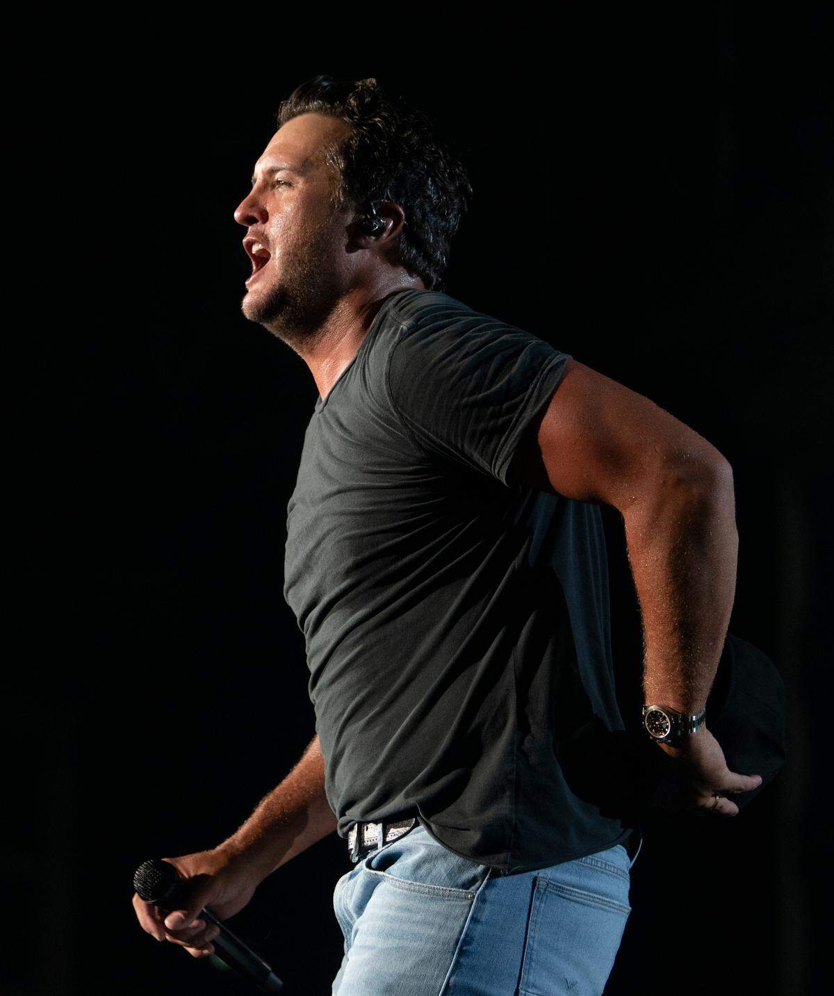Luke Bryan brings his “Raised Up Right Tour” to the Coastal Credit Union Music Pavilion at Walnut Creek in Raleigh, N.C., Friday night, July 8, 2022.