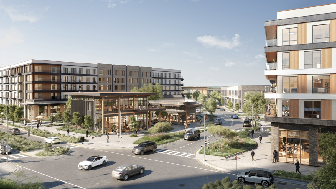 A rendering of Veridea, “live-work-play” community planned for roughly 1,100 acres between U.S. Highway 1 and N.C. 540 in Apex.