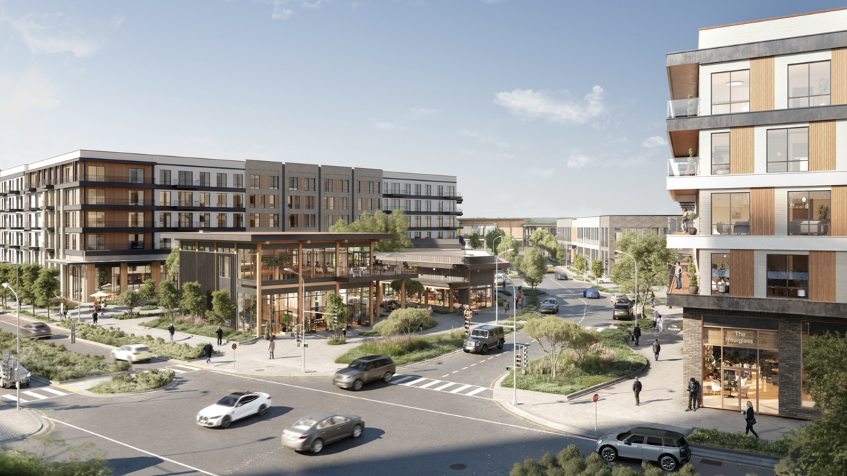 A rendering of Veridea, “live-work-play” community planned for roughly 1,100 acres between U.S. Highway 1 and N.C. 540 in Apex.