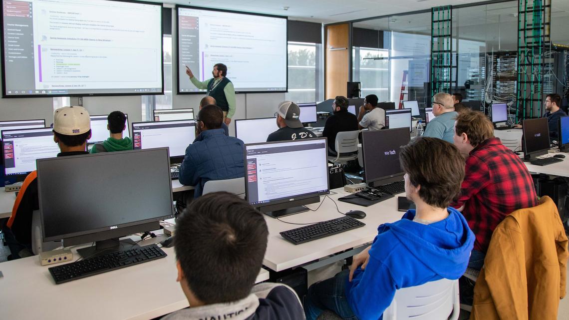 IT training at Wake Tech’s RTP Campus.