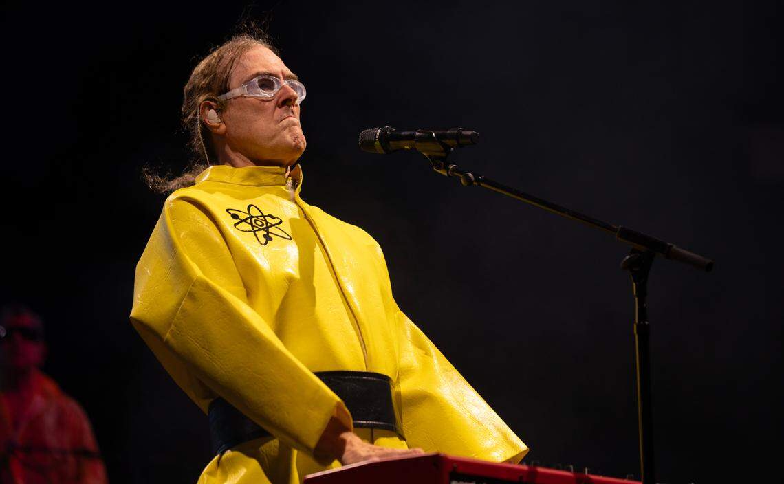 Weird Al Yankovic brings his “Bigger & Weirder 2025” tour to Raleigh, N.C.’s Red Hat Amphiteather, Thursday night, July 24, 2025.