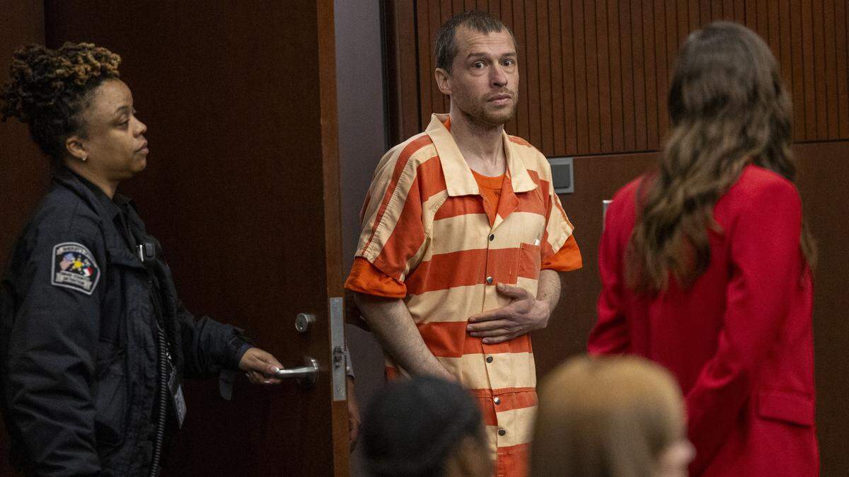 Ryan Camacho, 36, who is charged in the killing of Raleigh schoolteacher Zoe Welsh, makes his first court appearance on Monday, Jan. 5, 2026, at the Wake County Justice Center in Raleigh.