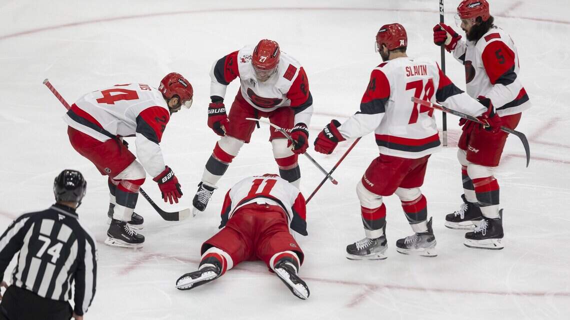 Hurricanes overcome Golden Knights in Vegas, square up Stanley Cup Final series