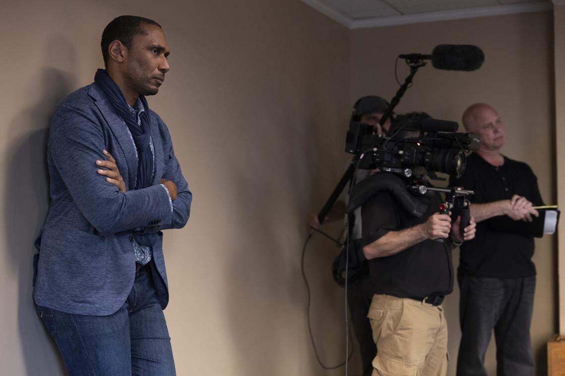 Vincent Vermignon as Jean-Xavier de Lestrade in the HBO Max series “The Staircase.”