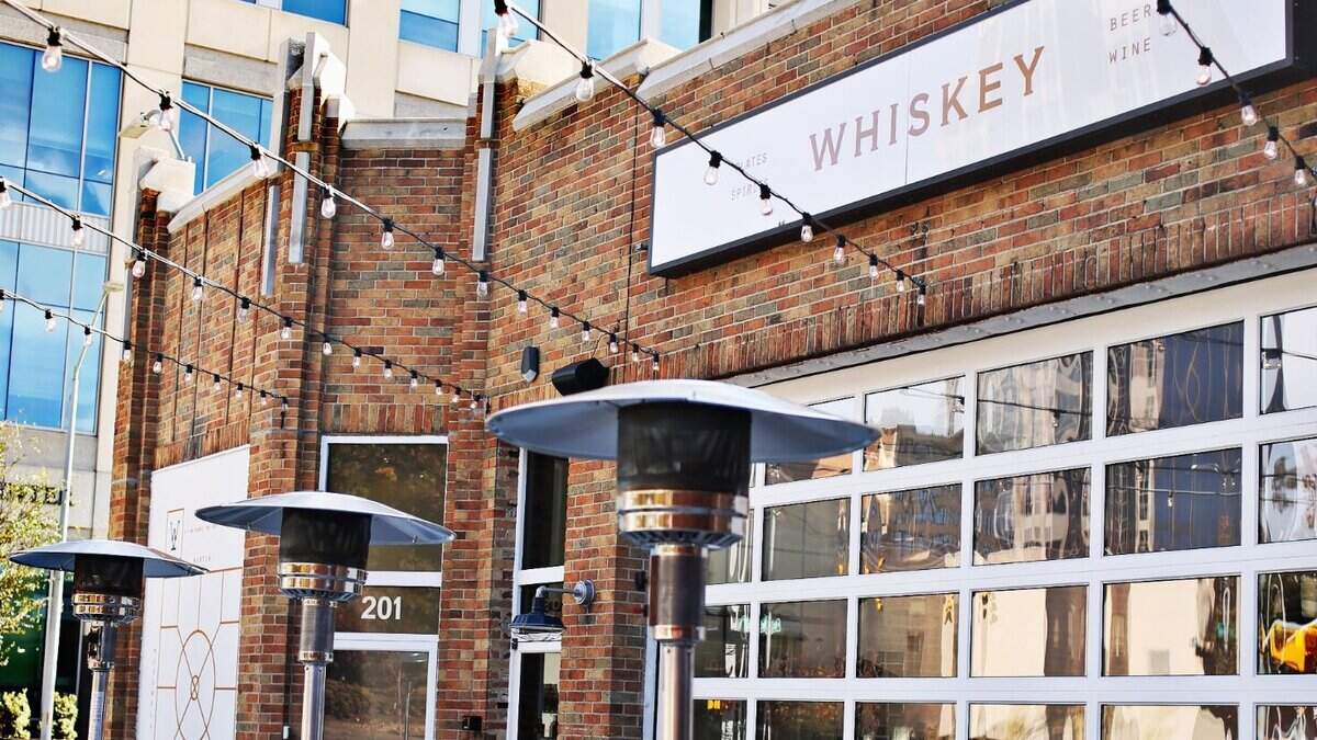 Whiskey Kitchen in downtown Raleigh has ample outdoor seating in the the heated patio.