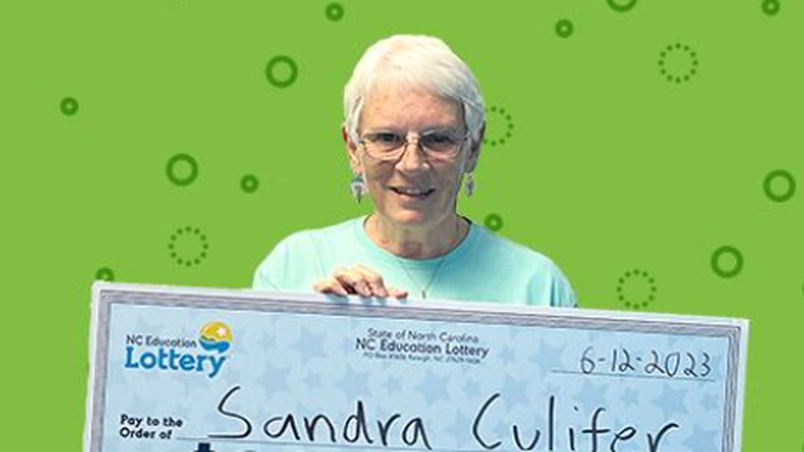 Sandra Culifer scored a big win after entering her lucky lottery ticket in a second-chance drawing, officials said.