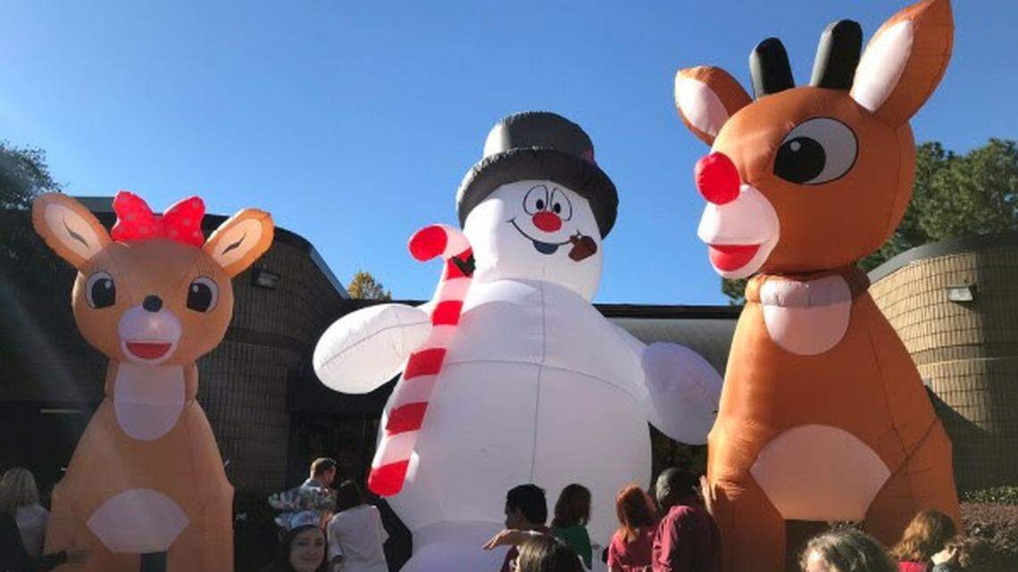 WRAL’s Winter Wonderland will have snow, sledding, photos with Santa, an inflatable obstacle course and bounce house, holiday music courtesy of Mix 101.5 and food trucks.