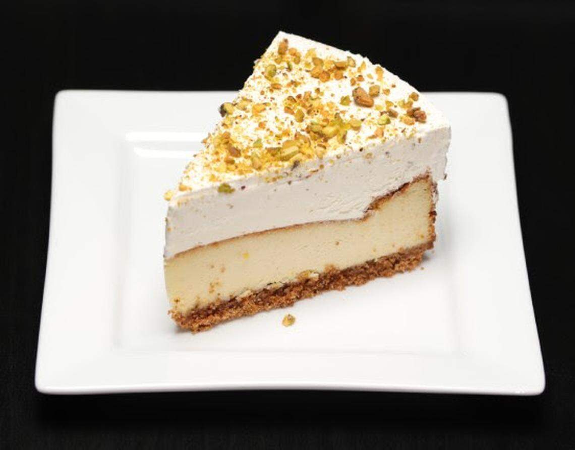 Cardamom pistachio cheesecake from Ammi’s, a new bakery in downtown Raleigh.