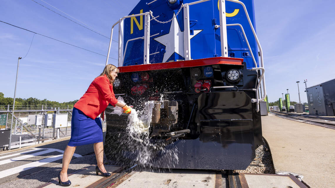 An old NC locomotive gets a new skin to honor America’s 250th birthday