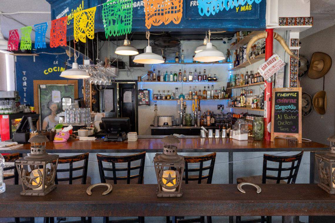 The interior of Gringo A Go Go, one of the Triangle’s top tacos spots.
