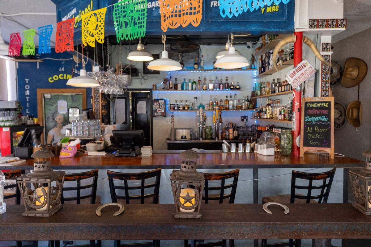 The interior of Gringo A Go Go, one of the Triangle’s top tacos spots.