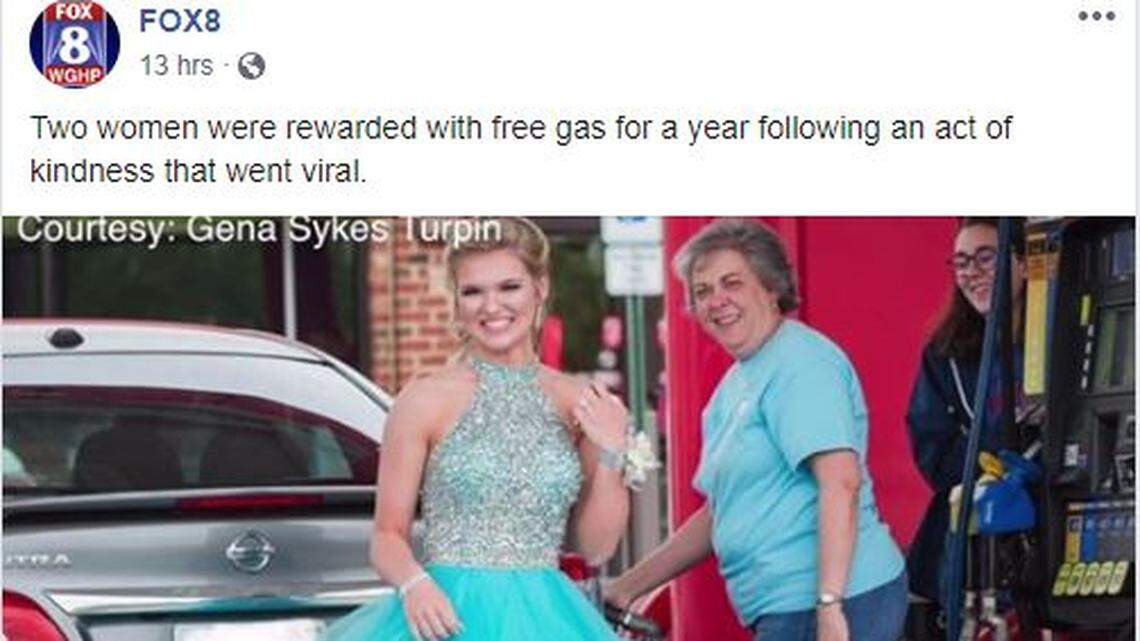 Devin Bennett was dressed for prom when she met Sherry Allgood at a gas station, Sheetz says.