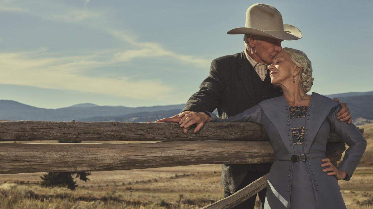 Harrison Ford and Helen Mirren star in the Paramount+ series “1923,” a prequel to the popular “Yellowstone” series.